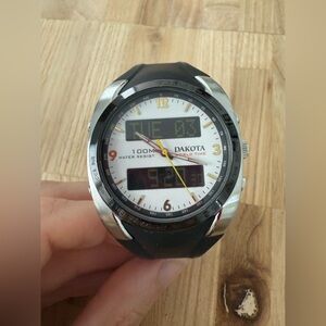 Dakota world time digital watch NEW BATTERY